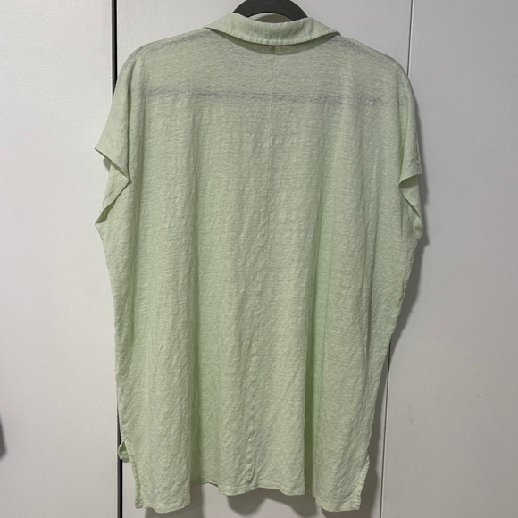 Eileen Fisher Light Green Button-Up Top - Picture 3 of 3